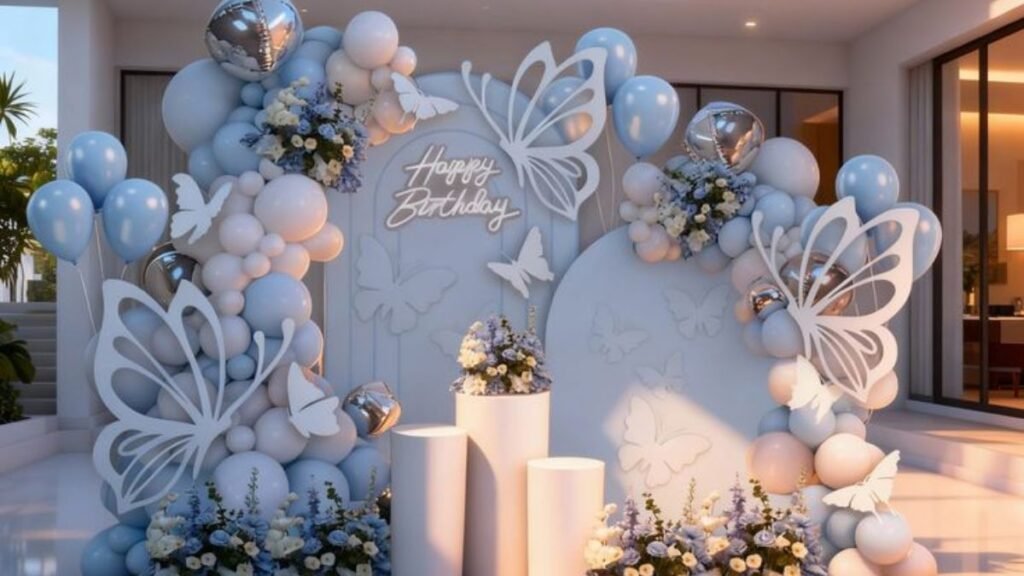 Double stuffed balloon in unique colors for modern decoration