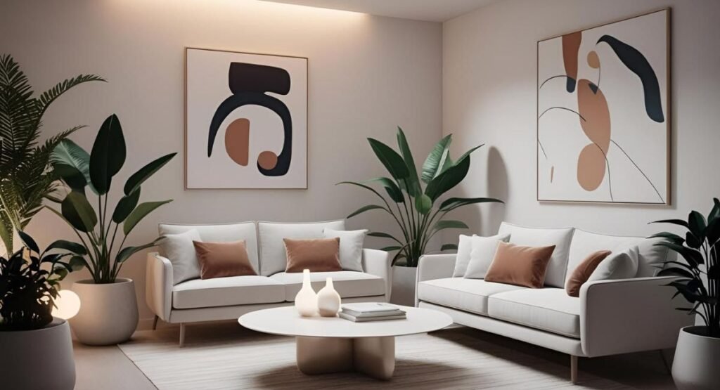 Small and large living room layout comparison