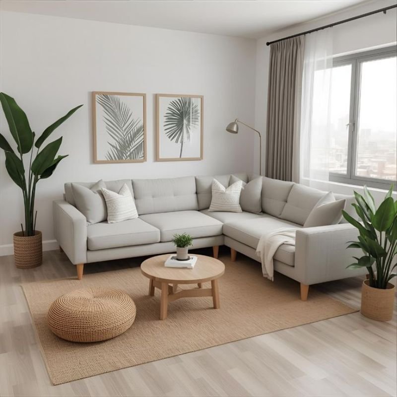 Modern living room lighting ideas with layered lighting