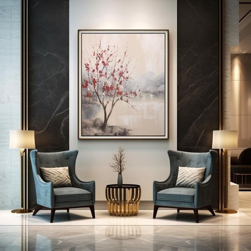 accent wall & decor ideas with wood panels and artwork