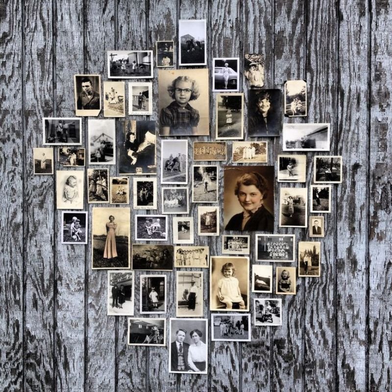 graduation memory wall childhood photos display ideas