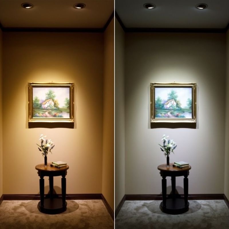 lumens brightness comparison warm white vs cool white lighting