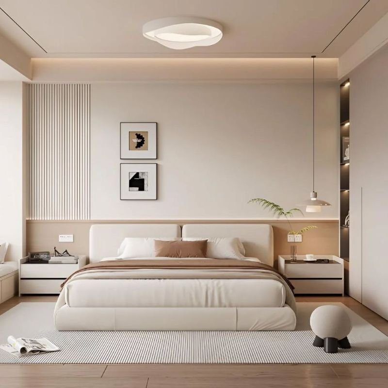 Modern minimalist kids bedroom sets for teens with clean design