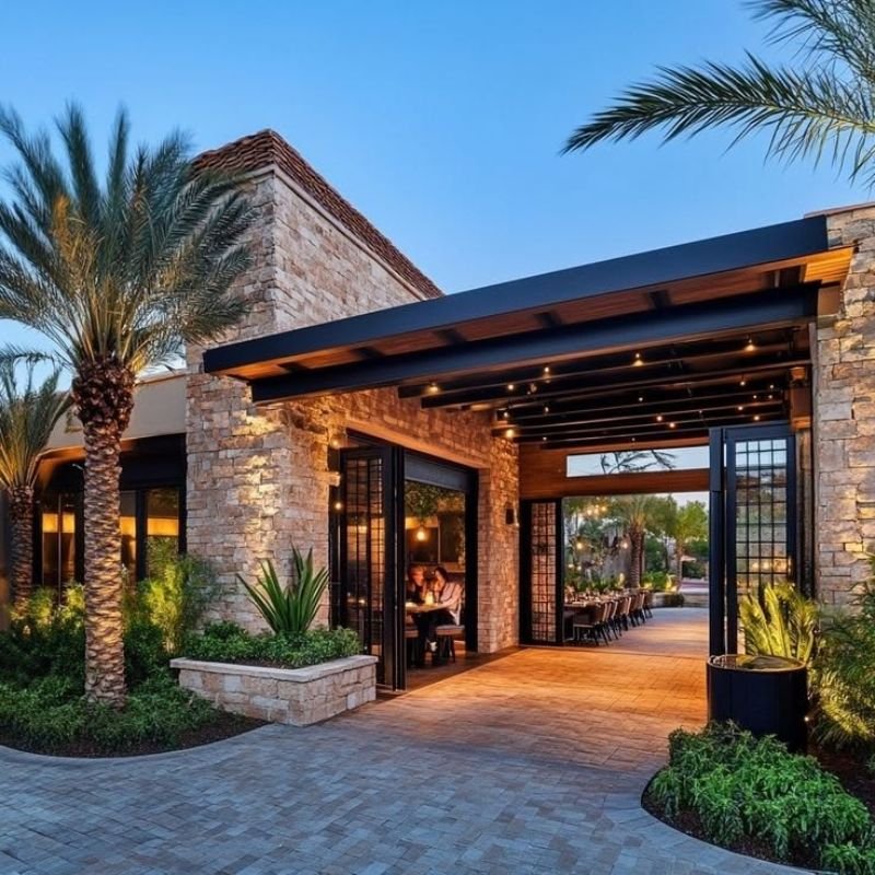 outdoor metal wall art on garden wall with weather resistant finish