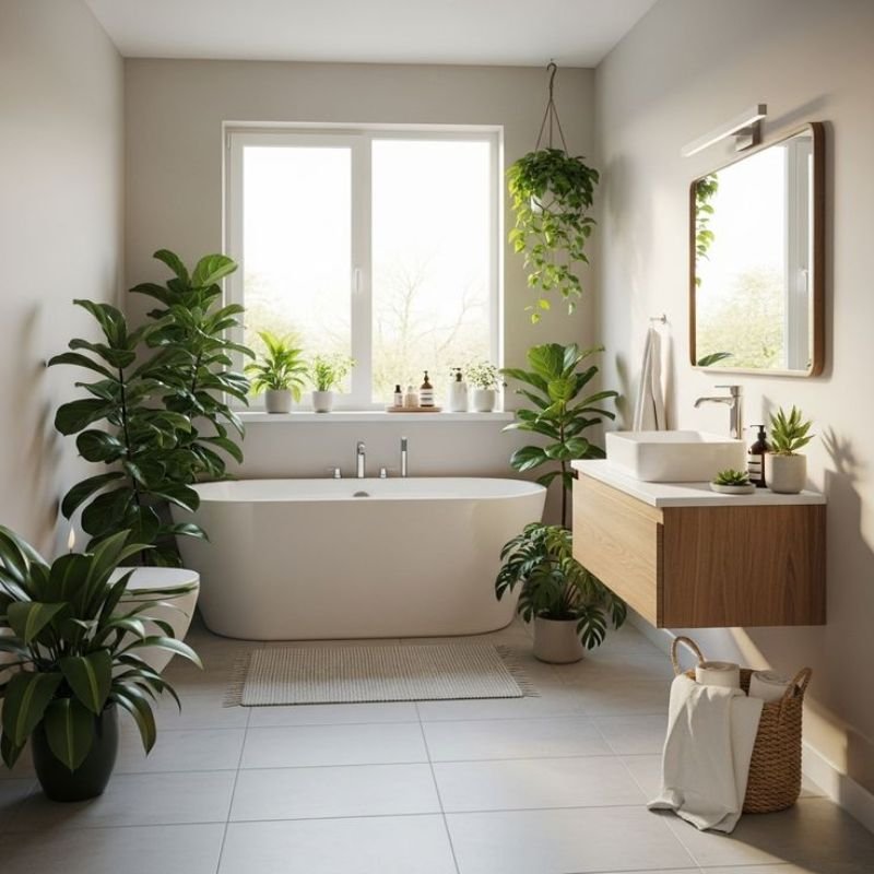 bathroom plant stand humidity friendly plants