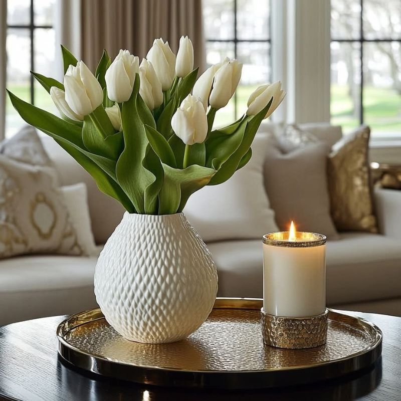 2026 coffee table decor trends with ceramic and sustainable materials