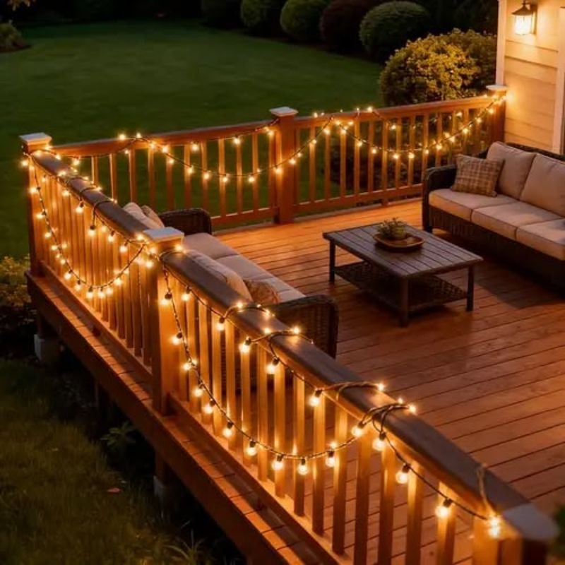 Smart modern outdoor light fixtures controlled with mobile app