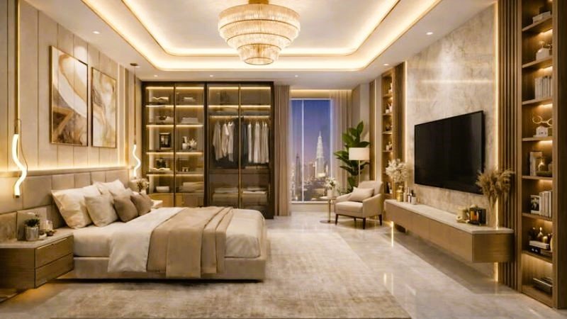 spacious bedroom layout in a 4 bedroom house for rent