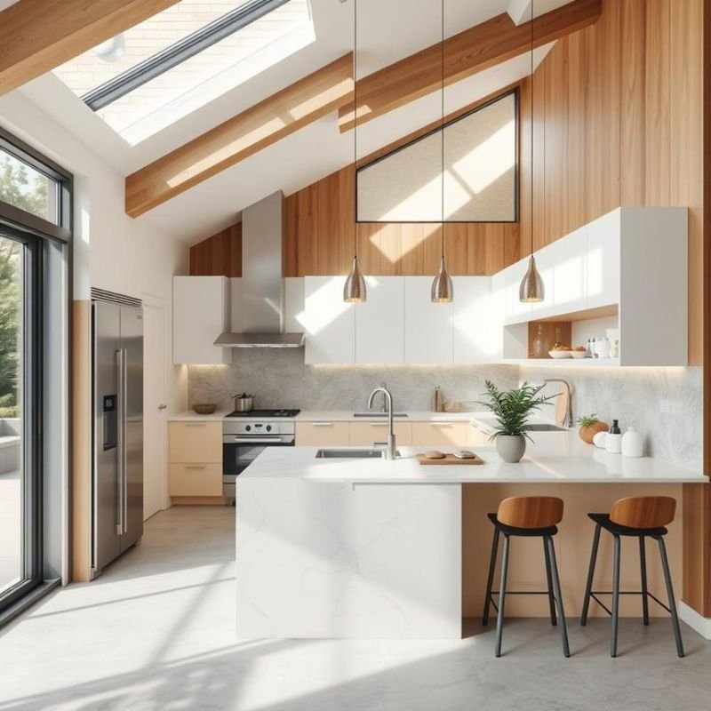 kitchen work triangle layout sink stove refrigerator placement