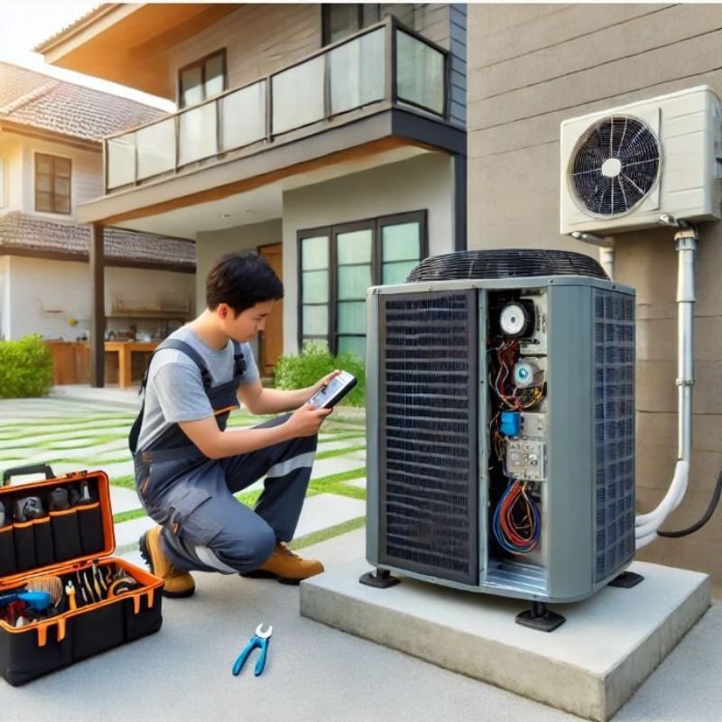 heating and cooling system in rental house