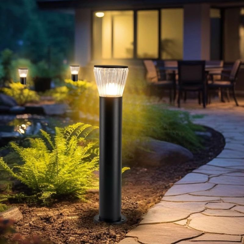 Weather resistant modern outdoor light fixtures with high IP rating