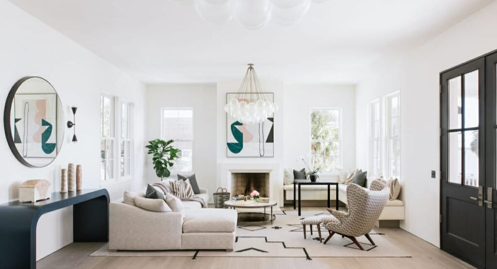 "3 bedroom apartment layout showing separate rooms for family living"