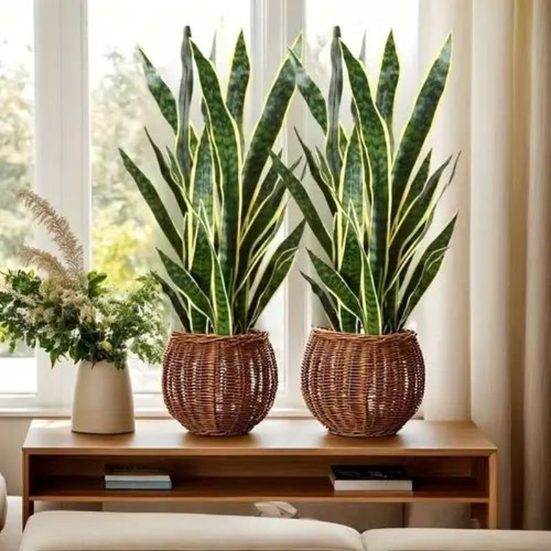 snake plant low light indoor plant sansevieria in corner decor