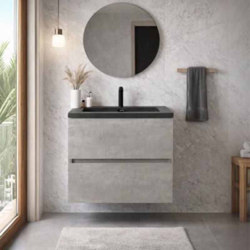 modern floating 24 inch bathroom vanity"
