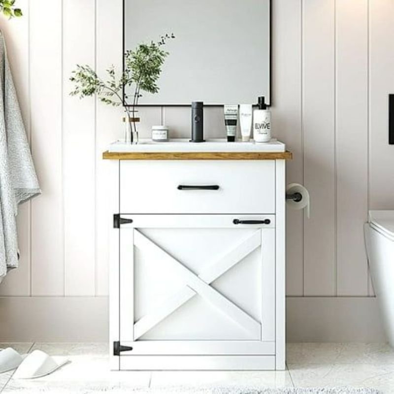 farmhouse style 24 inch bathroom vanity"