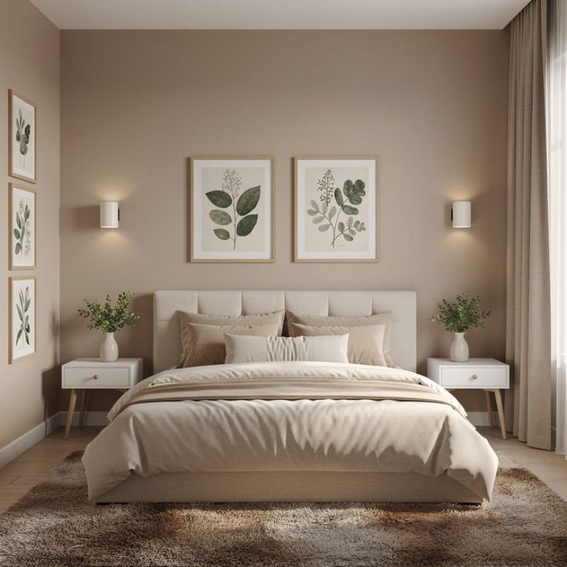 Accent wall ideas for small rooms with light colors