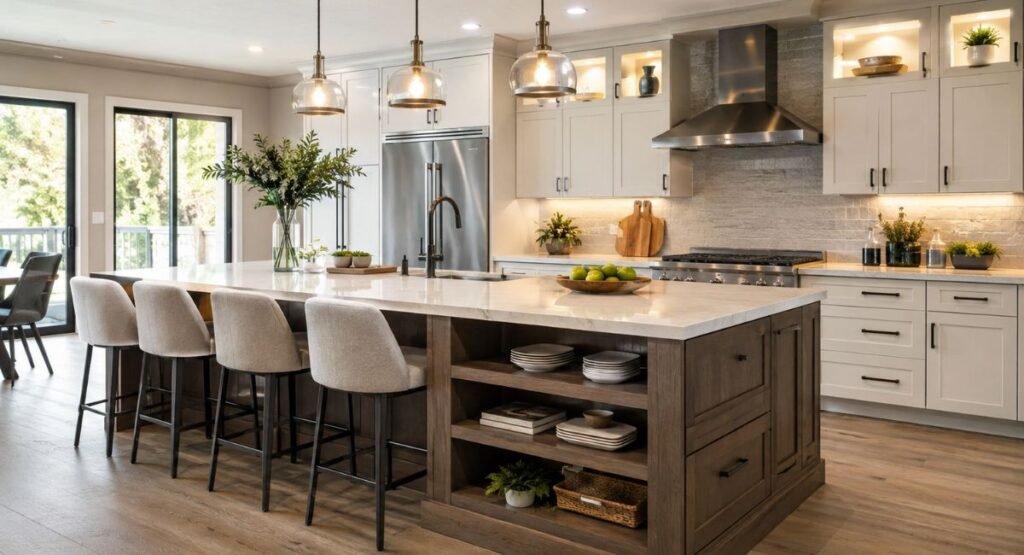 kitchen island ideas for extra workspace and storage