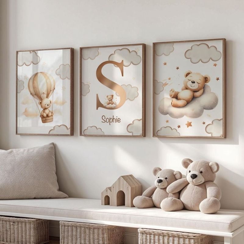 “Comparison of poorly placed vs correctly aligned wall art showing proper living room styling techniques”