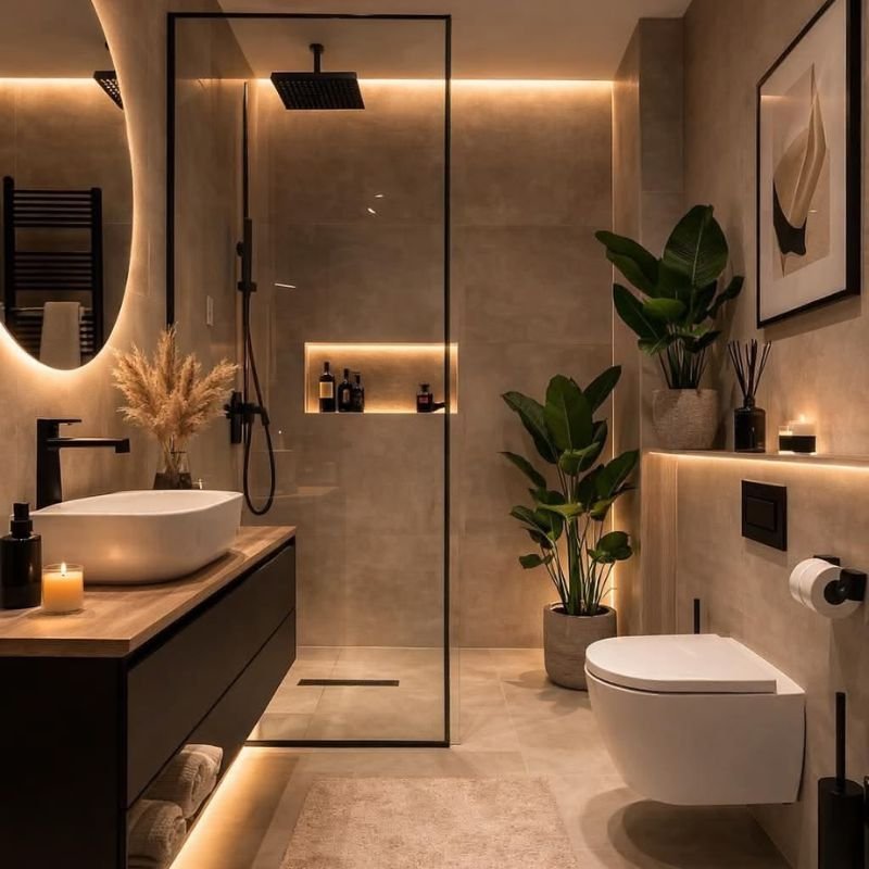 botanical bathroom art trend for 2025"