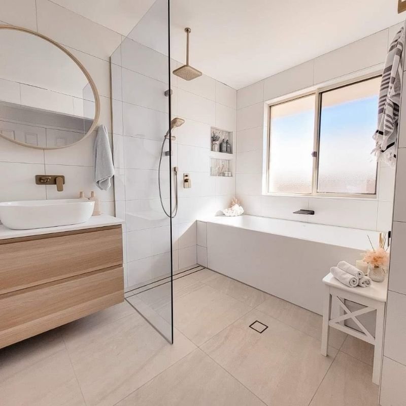 “Different bathroom sizes using suitable dehumidifiers”