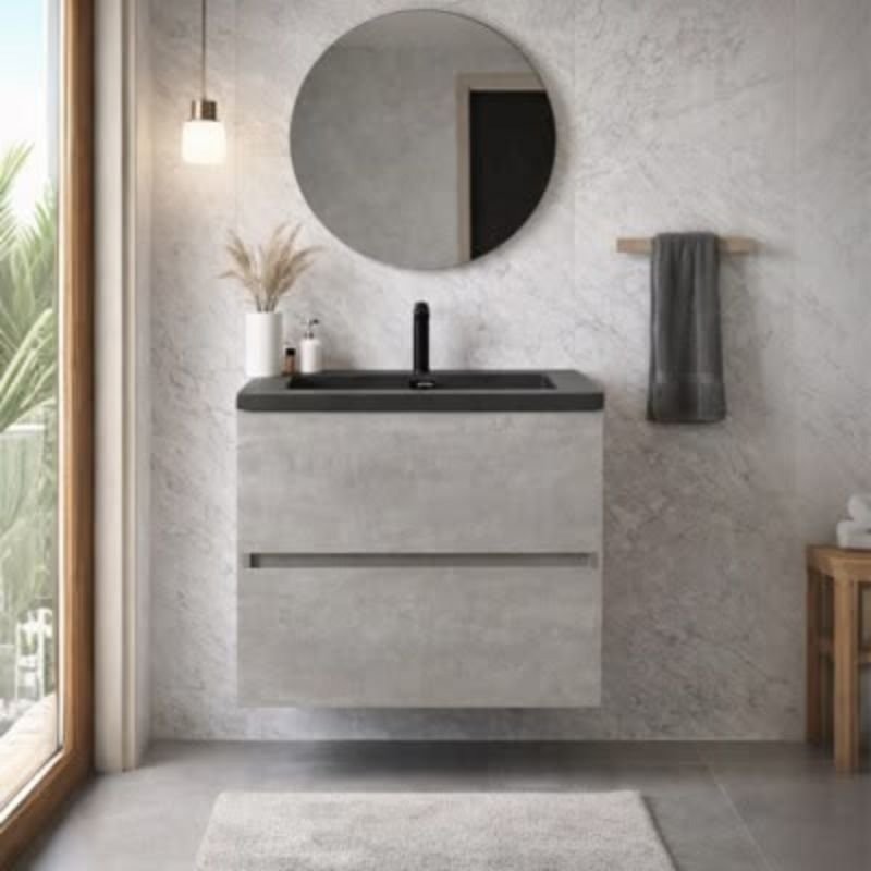modern floating vanity design