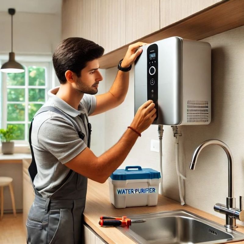 “Cleaning the filter of a bathroom dehumidifier”