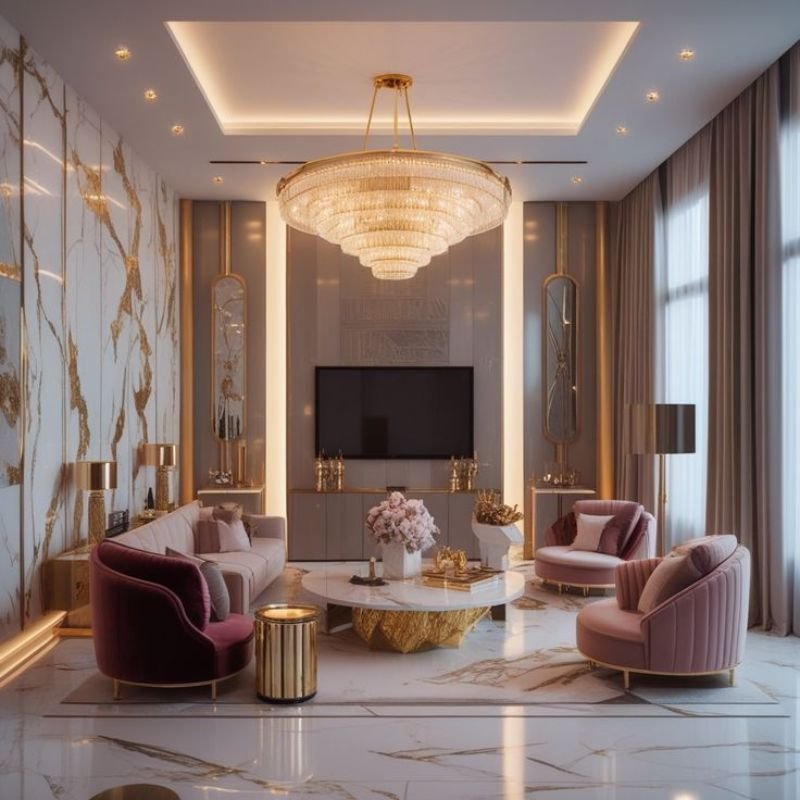 Modern linear dining room chandelier with minimalist design