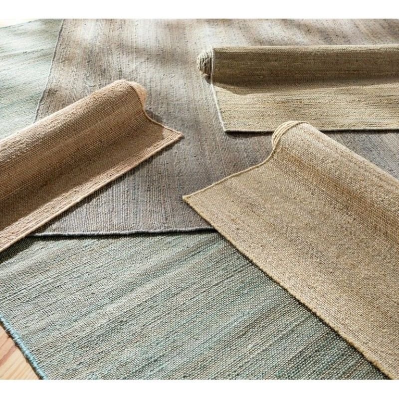 “Natural fiber large living room rugs made from wool and jute”