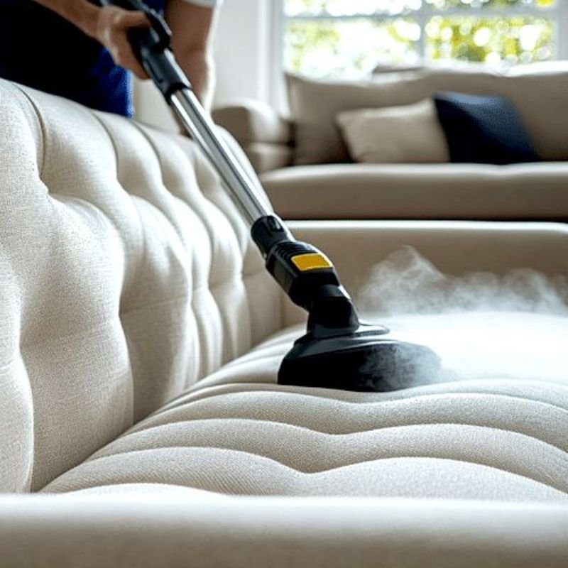 “Cleaning and maintaining a living room sofa set”