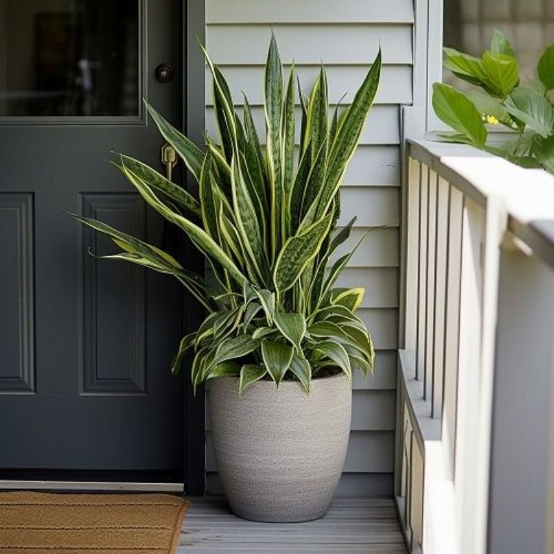 snake plant tall indoor plant low light home decor