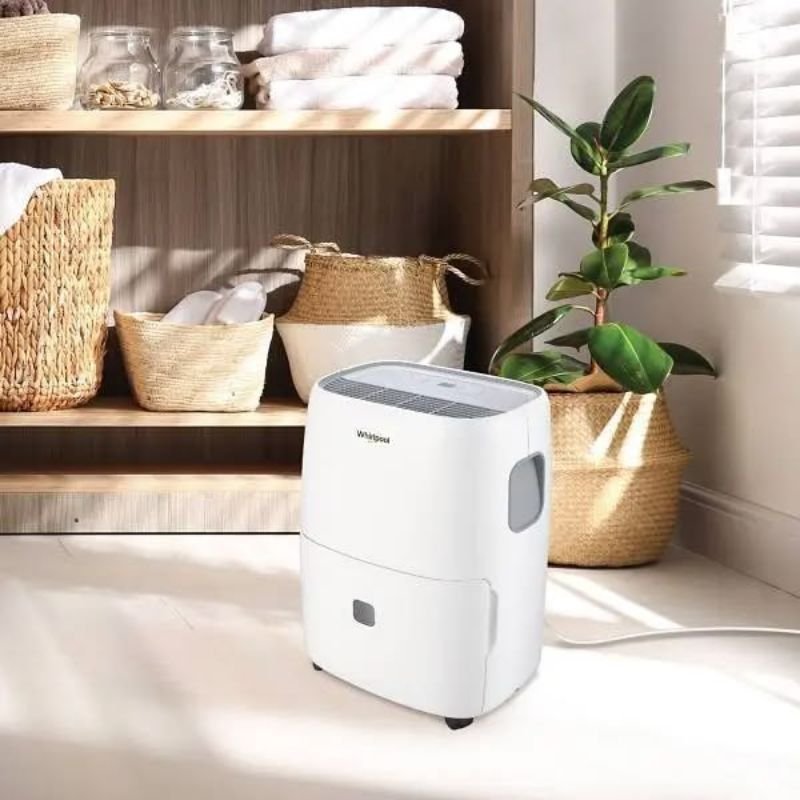 “Digital control panel on a bathroom dehumidifier”