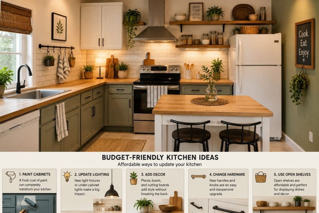 budget-friendly kitchen ideas for an affordable kitchen update