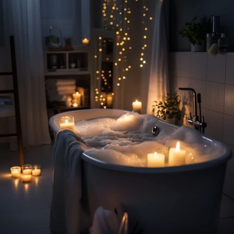 Wellness hotel suite with private hot tub
