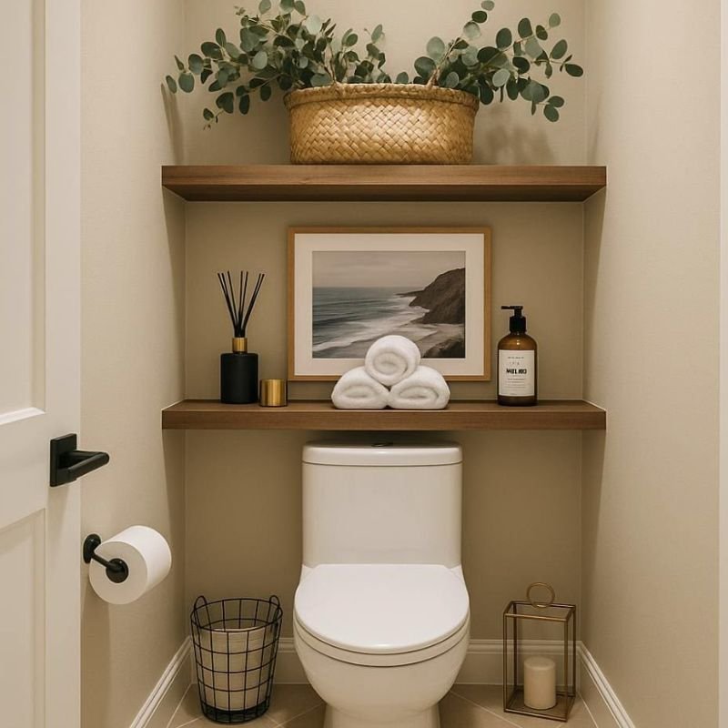 beautiful bathroom art creating a cozy and luxurious atmosphere"