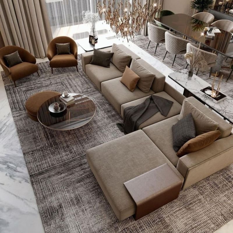 “Best rug shapes for rectangular round and square dining tables”