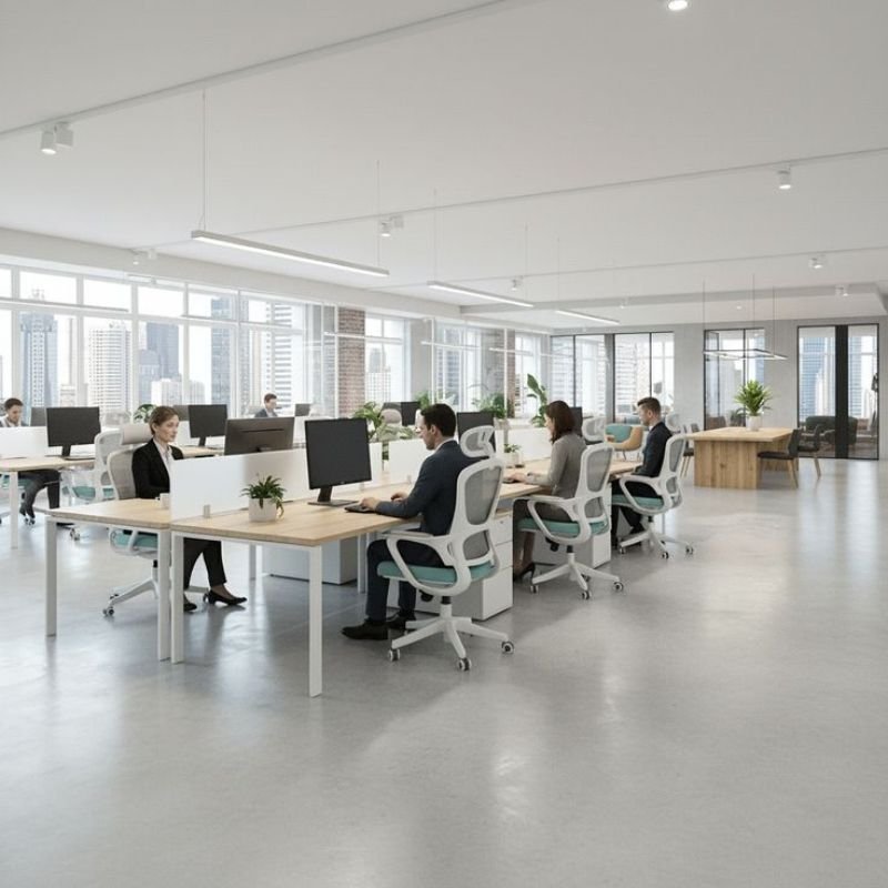 office interior design commercial workspace layout