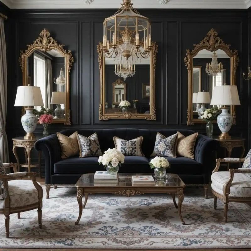 vintage furniture for goth home decorating style