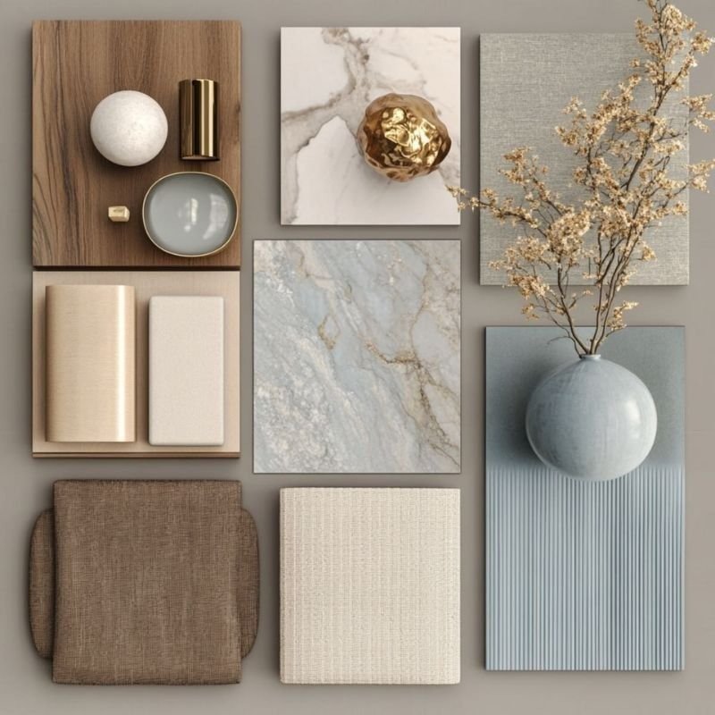 country home decor color palette with neutral tones