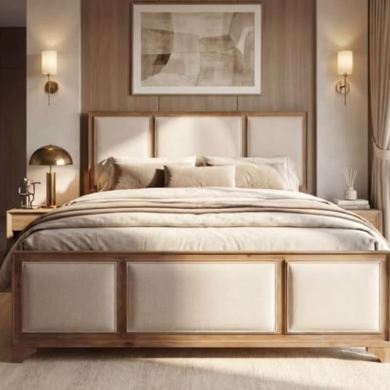 Solid wood bedroom sets king with durable furniture