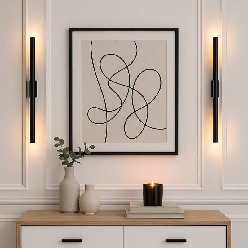 Minimalist wall lamp design for a contemporary living room