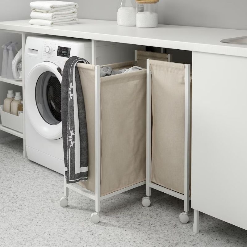 Slim Vertical Laundry Baskets for Small Laundry Room