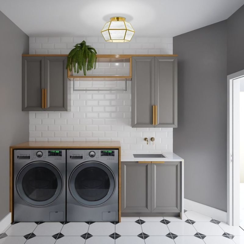 Fold Down Ironing Board for Small Laundry Room