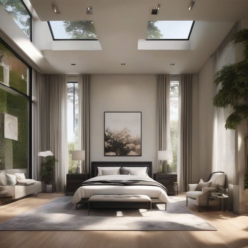 tan walls creating a bright and spacious atmosphere