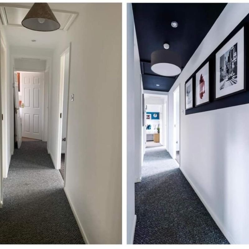 Budget friendly hallway decor ideas with DIY makeover