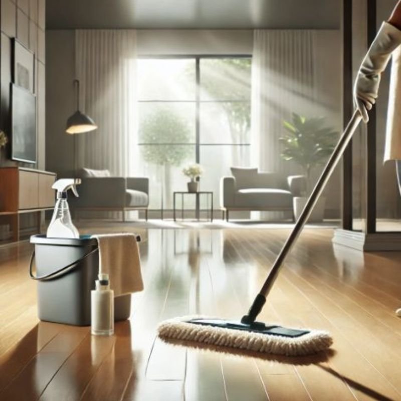 Cleaning and maintaining a floor lamp