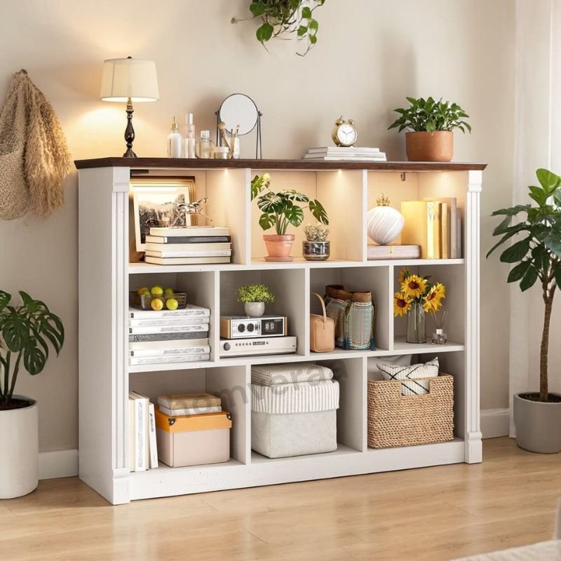 Cube storage organizer for books and decor