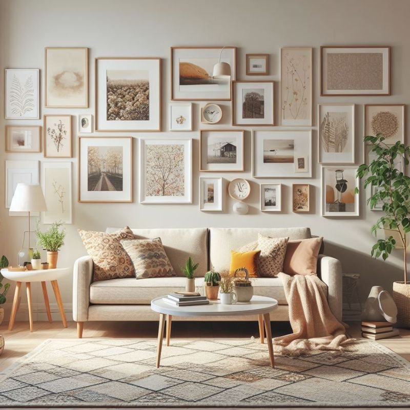 Popular gallery wall ideas with different layout styles