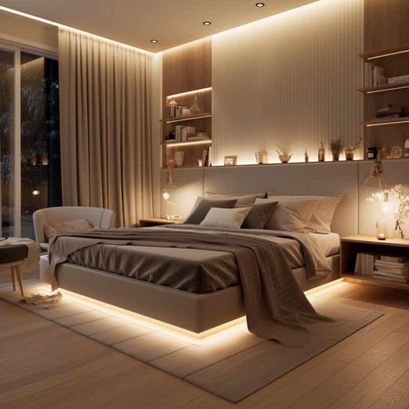 Warm Lighting Ideas for a Small Master Bedroom