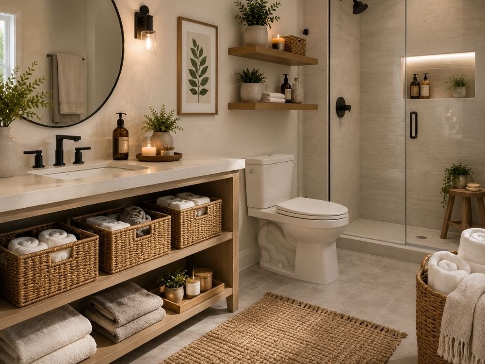 bathroom accessories for a modern space