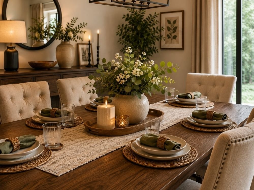 dining room accessories and table decor